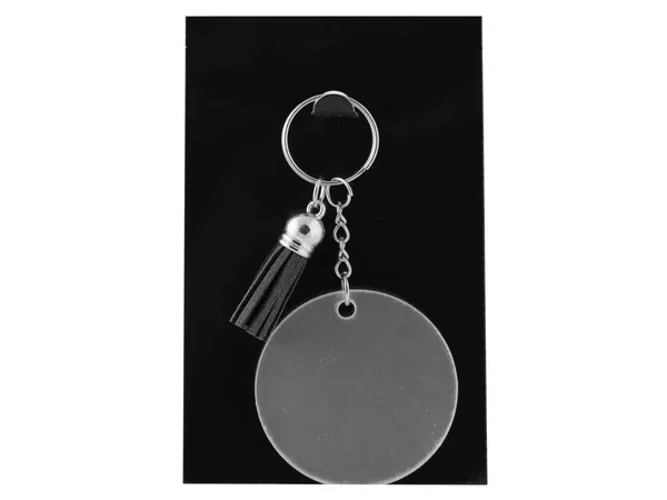 Acrylic Keychain with Tassles Acrylic Keychain with Tassles