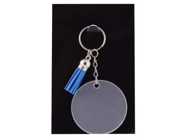 Acrylic Keychain with Tassles Acrylic Keychain with Tassles