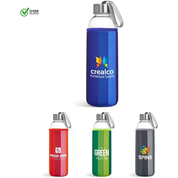 Kooshty Quirky Glass Water Bottle - 500ml Kooshty Quirky Glass Water Bottle - 500ml