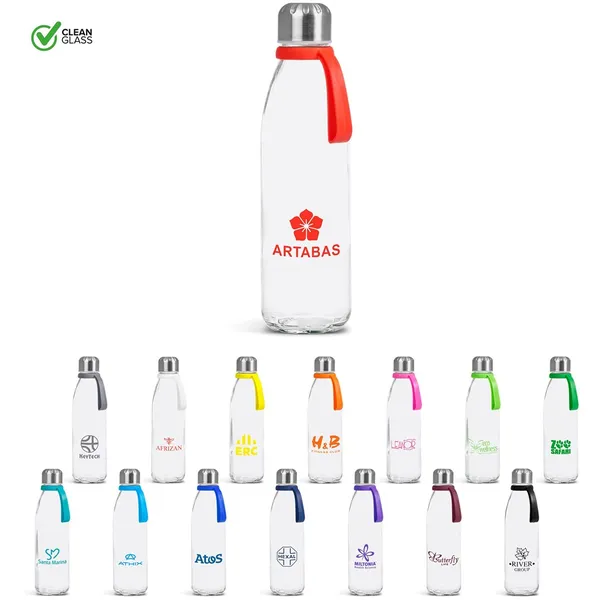 Kooshty Loopy Glass Water Bottle - 650ml Kooshty Loopy Glass Water Bottle - 650ml