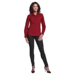 Basic Poly Cotton Blouse Long Sleeve Ladies Basic Poly Cotton Blouse Long Sleeve Ladies