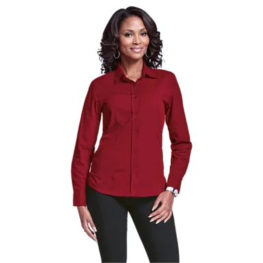 Basic Poly Cotton Blouse Long Sleeve Ladies Basic Poly Cotton Blouse Long Sleeve Ladies