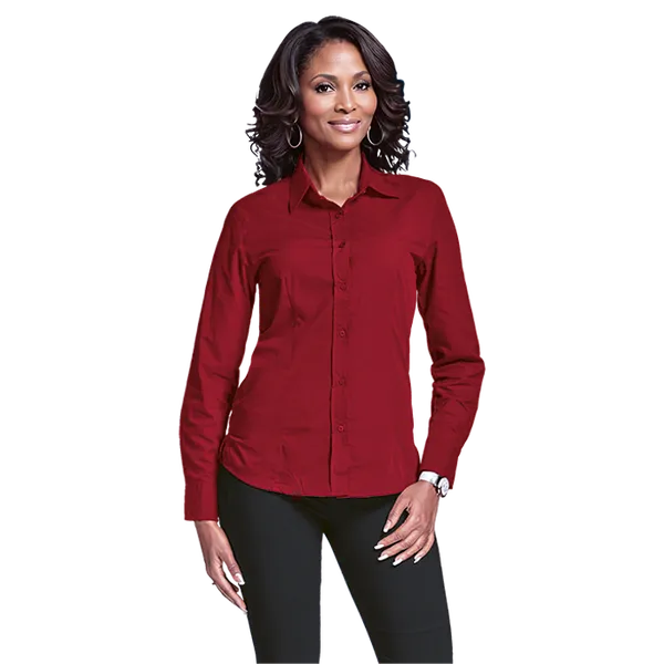 Basic Poly Cotton Blouse Long Sleeve Ladies Basic Poly Cotton Blouse Long Sleeve Ladies