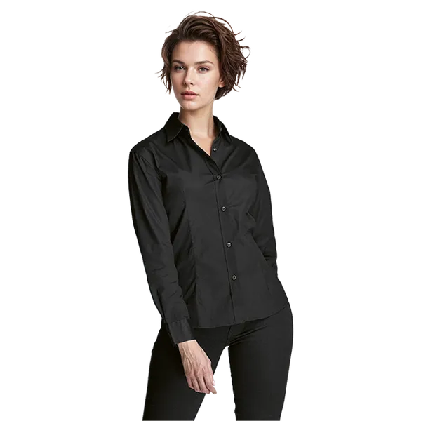 Brushed Cotton Twill Blouse Long Sleeve Ladies Brushed Cotton Twill Blouse Long Sleeve Ladies