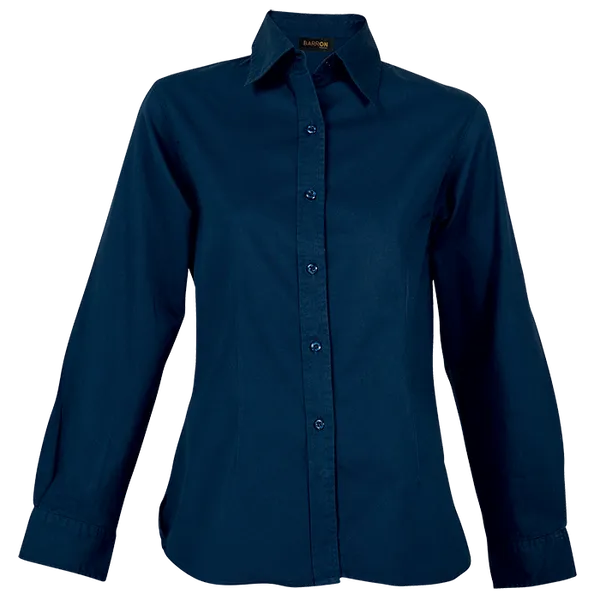 Brushed Cotton Twill Blouse Long Sleeve Ladies Brushed Cotton Twill Blouse Long Sleeve Ladies