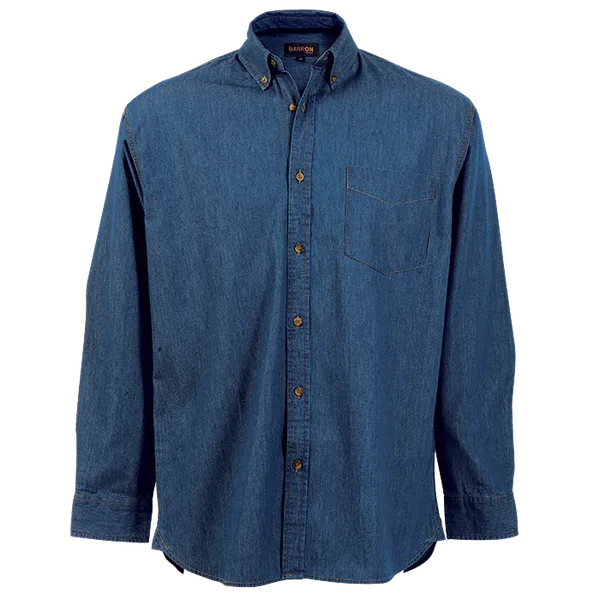 Denver Denim Shirt Long Sleeve Mens Denver Denim Shirt Long Sleeve Mens