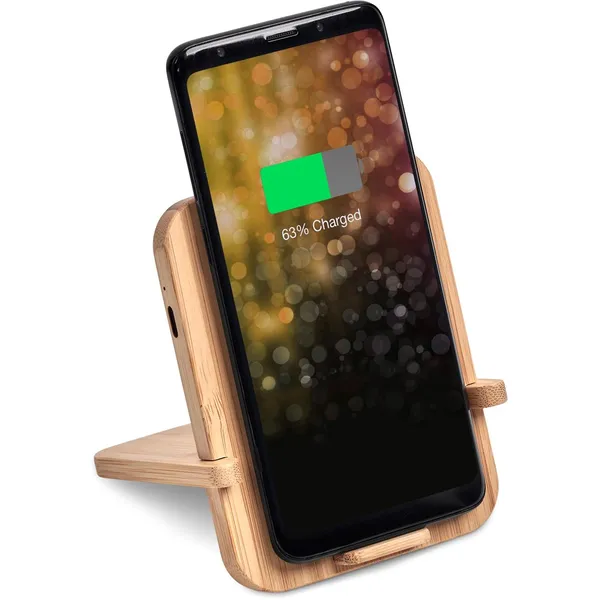 Okiyo Noryoku Bamboo Wireless Charging Phone Stand Okiyo Noryoku Bamboo Wireless Charging Phone Stand