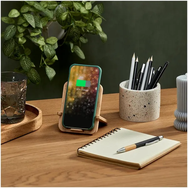 Okiyo Noryoku Bamboo Wireless Charging Phone Stand Okiyo Noryoku Bamboo Wireless Charging Phone Stand