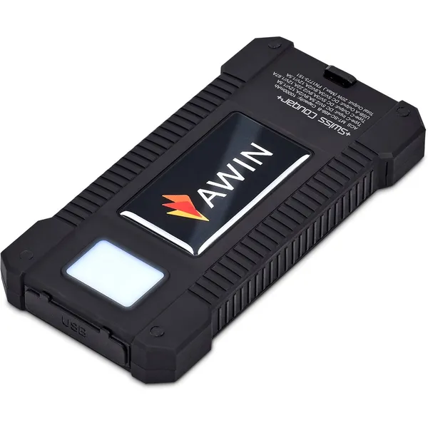 Swiss Cougar Durban Fast Charge 20W Solar Power Bank -10000mAh Swiss Cougar Durban Fast Charge 20W Solar Power Bank -10000mAh