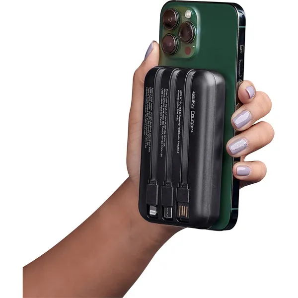 Swiss Cougar Argos fast Charge 20W Wireless Charging Magnetic Power Bank -10000mAh Swiss Cougar Argos fast Charge 20W Wireless Charging Magnetic Power Bank -10000mAh