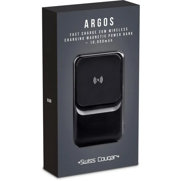 Swiss Cougar Argos fast Charge 20W Wireless Charging Magnetic Power Bank -10000mAh Swiss Cougar Argos fast Charge 20W Wireless Charging Magnetic Power Bank -10000mAh