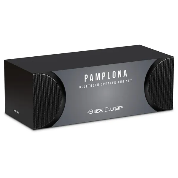 Swiss Cougar Pamplona Bluetooth Speaker Duo Set Swiss Cougar Pamplona Bluetooth Speaker Duo Set