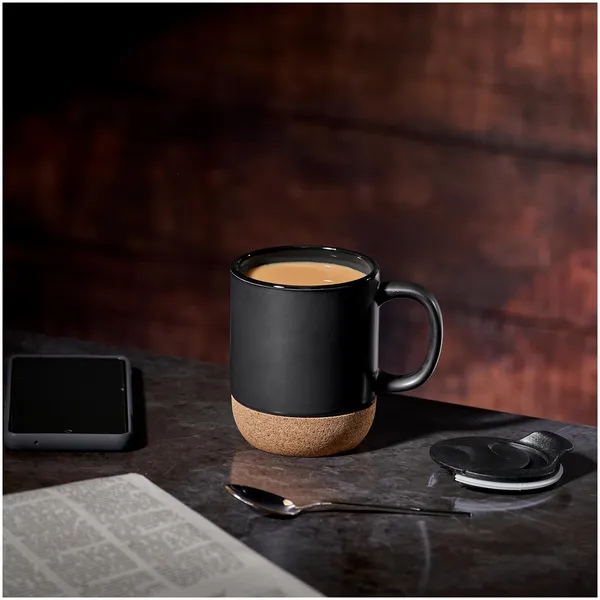 Serendipio Sienna Cork & Ceramic Coffee Mug - 340ml | Three6ixty