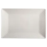 White Basics Diamonds Rectangular Platter White Basics Diamonds Rectangular Platter