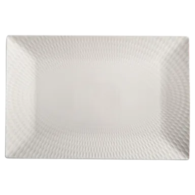 White Basics Diamonds Rectangular Platter White Basics Diamonds Rectangular Platter