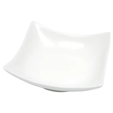 White Basics Wave Sauce Dish White Basics Wave Sauce Dish