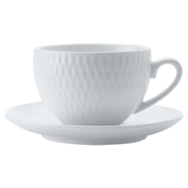 White Basics Diamonds Demi Cup and Saucer 90ml White Basics Diamonds Demi Cup and Saucer 90ml