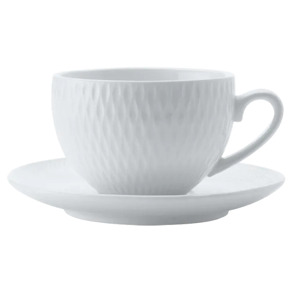White Basics Diamonds Demi Cup and Saucer 90ml White Basics Diamonds Demi Cup and Saucer 90ml