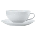 White Basics Diamonds Tea Cup and Saucer Low 250ml White Basics Diamonds Tea Cup and Saucer Low 250ml