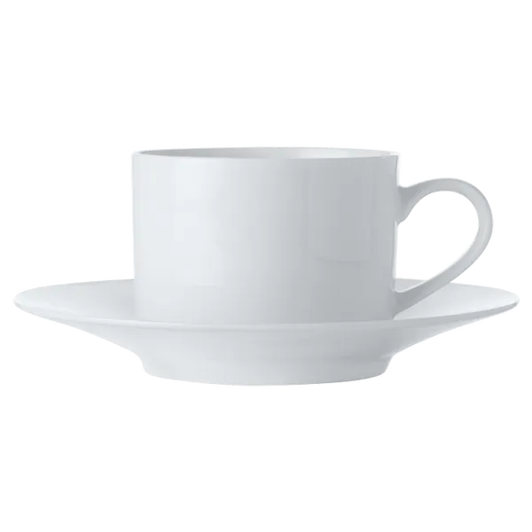 White Basics Straight Cup and Saucer 250ml White Basics Straight Cup and Saucer 250ml