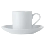 White Basics Straight Demi Cup and Saucer 100ml White Basics Straight Demi Cup and Saucer 100ml