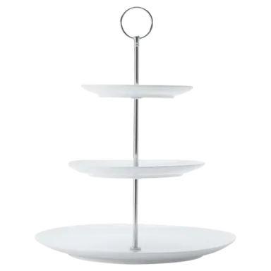 White Basics Diamonds 3-Tier Cake Stand White Basics Diamonds 3-Tier Cake Stand