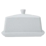White Basics Diamonds Butter Dish White Basics Diamonds Butter Dish