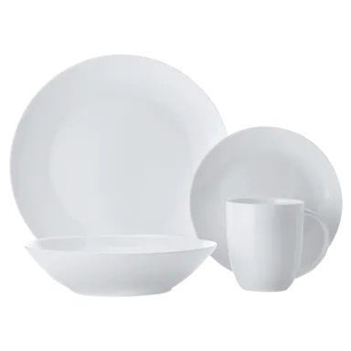 Cashmere Resort Coupe Dinner Set 16 Piece Cashmere Resort Coupe Dinner Set 16 Piece