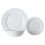 White Basics European Rim Dinner Set 12 Piece White Basics European Rim Dinner Set 12 Piece