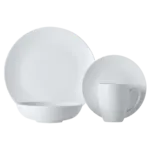 White Basics Fitzrovia Coupe Dinner Set 16 Piece White Basics Fitzrovia Coupe Dinner Set 16 Piece