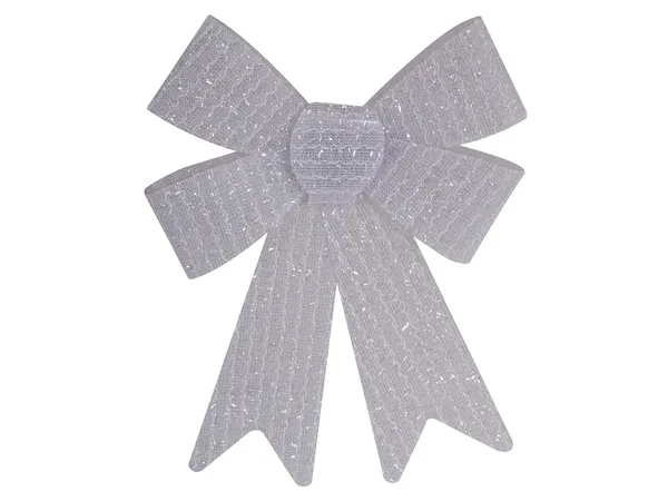 Christmas Silver Glitter Bow Set Christmas Silver Glitter Bow Set