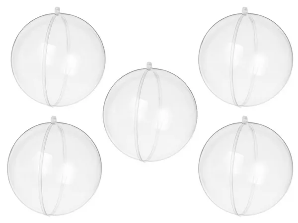 5-Pack Fillable Christmas Bauble Set 5-Pack Fillable Christmas Bauble Set