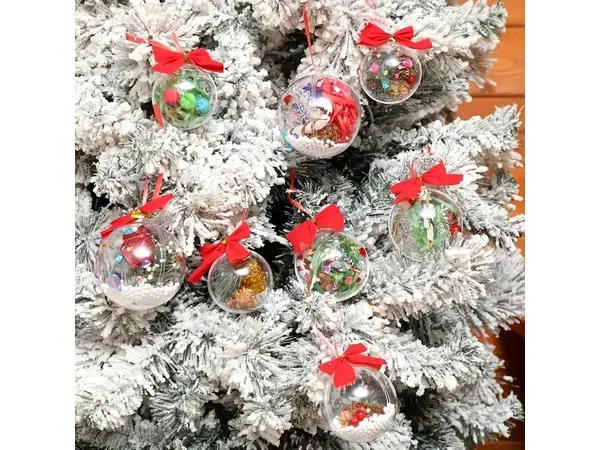 5-Pack Fillable Christmas Bauble Set 5-Pack Fillable Christmas Bauble Set