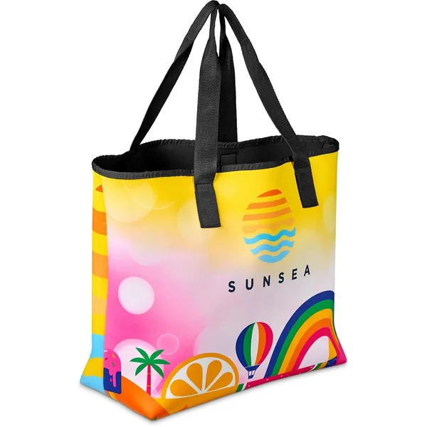 Pre-Printed Sample Hoppla Boulders Neoprene Beach Bag Pre-Printed Sample Hoppla Boulders Neoprene Beach Bag