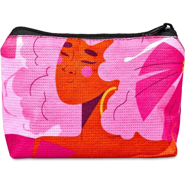 Pre-Printed Sample Hoppla Leanne RPET Stitch-Bond Mini Toiletry Bag Pre-Printed Sample Hoppla Leanne RPET Stitch-Bond Mini Toiletry Bag