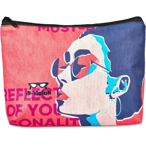 Pre-Printed Sample Hoppla Leanne RPET Stitch-Bond Maxi Toiletry Bag Pre-Printed Sample Hoppla Leanne RPET Stitch-Bond Maxi Toiletry Bag
