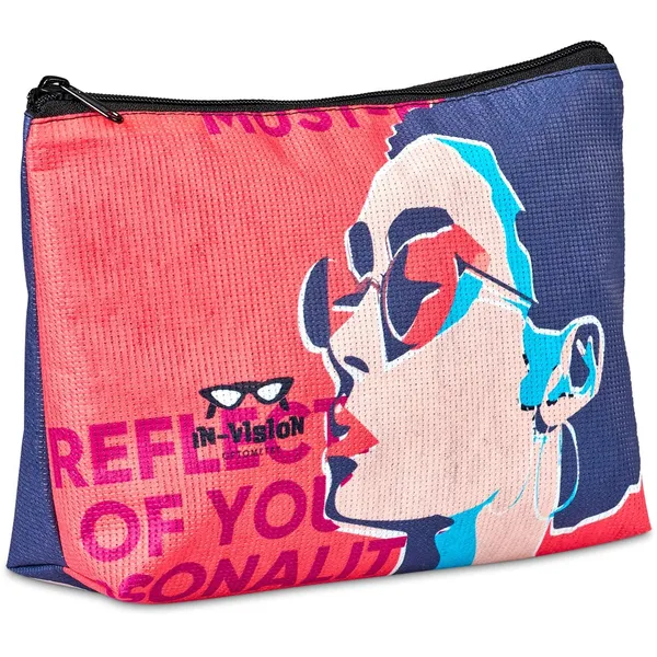 Pre-Printed Sample Hoppla Leanne RPET Stitch-Bond Maxi Toiletry Bag Pre-Printed Sample Hoppla Leanne RPET Stitch-Bond Maxi Toiletry Bag