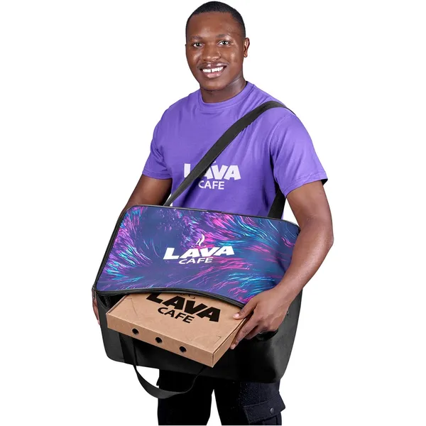 Pre-Printed Sample Hoppla Sudwala Food Delivery Cooler Bag Pre-Printed Sample Hoppla Sudwala Food Delivery Cooler Bag