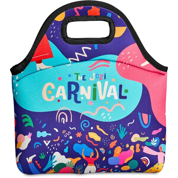 Pre-Printed Sample Hoppla Hobie Neoprene Lunch Cooler Pre-Printed Sample Hoppla Hobie Neoprene Lunch Cooler