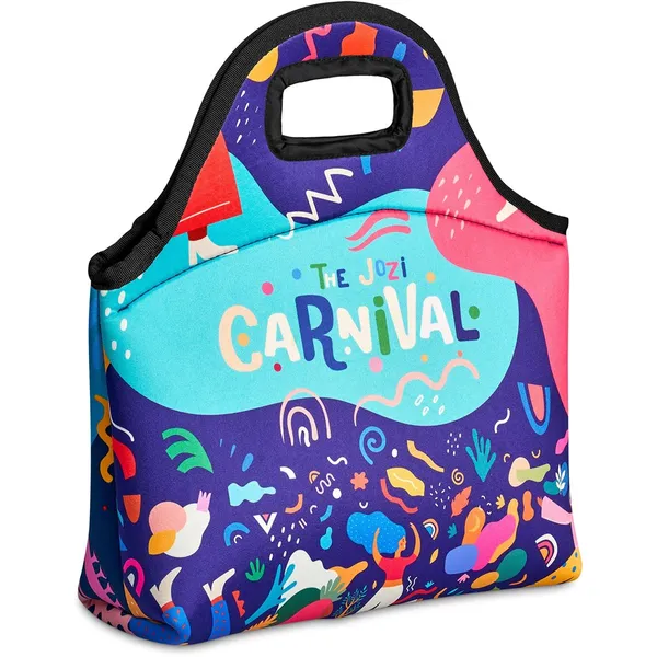 Pre-Printed Sample Hoppla Hobie Neoprene Lunch Cooler Pre-Printed Sample Hoppla Hobie Neoprene Lunch Cooler