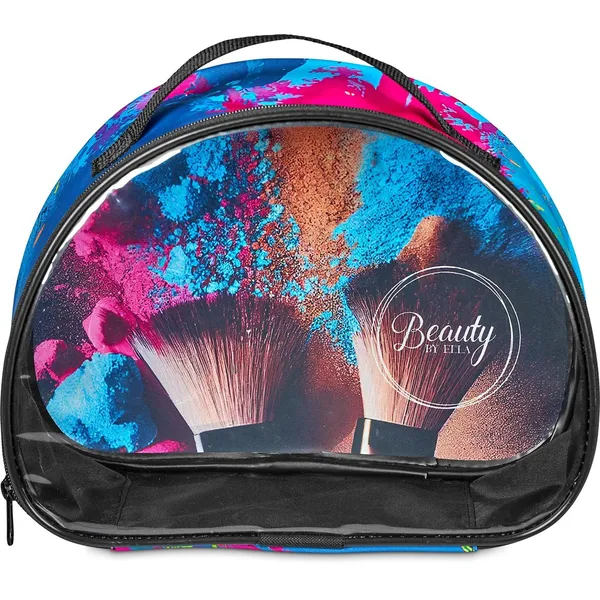 Pre-Printed Sample Hoppla Aloe Toiletry Bag With PVC Front Window Pre-Printed Sample Hoppla Aloe Toiletry Bag With PVC Front Window