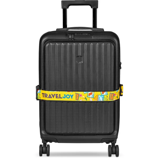 Pre-Printed Sample Hoppla Globetrotter Luggage Strap Pre-Printed Sample Hoppla Globetrotter Luggage Strap