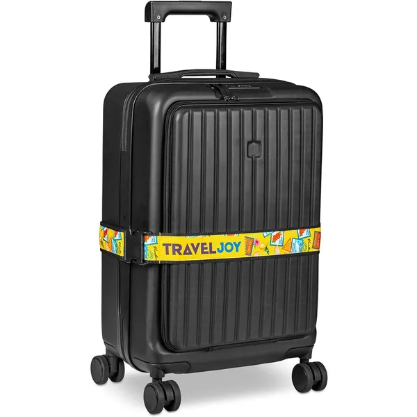 Pre-Printed Sample Hoppla Globetrotter Luggage Strap Pre-Printed Sample Hoppla Globetrotter Luggage Strap