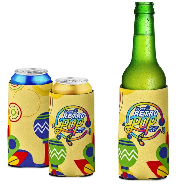 Pre-Printed Sample Hoppla Icey Neoprene Stubby Cooler Pre-Printed Sample Hoppla Icey Neoprene Stubby Cooler