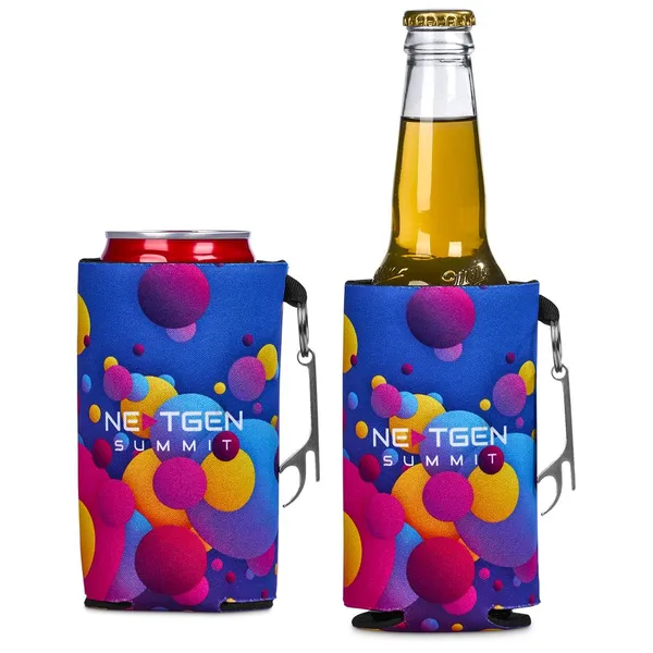 Pre-Printed Sample Hoppla Freezo Neoprene Stubby Cooler With Bottle Opener Pre-Printed Sample Hoppla Freezo Neoprene Stubby Cooler With Bottle Opener