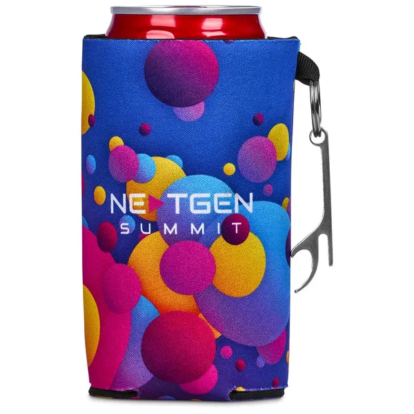 Pre-Printed Sample Hoppla Freezo Neoprene Stubby Cooler With Bottle Opener Pre-Printed Sample Hoppla Freezo Neoprene Stubby Cooler With Bottle Opener