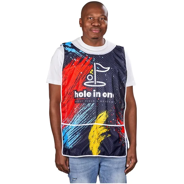Pre-Printed Sample Hoppla League Caddy Bib Pre-Printed Sample Hoppla League Caddy Bib