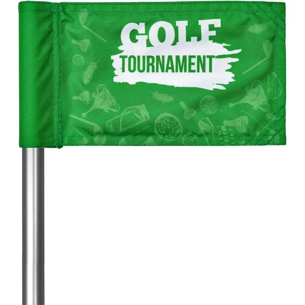 Pre-Printed Sample Hoppla Putting Green Flag Pre-Printed Sample Hoppla Putting Green Flag