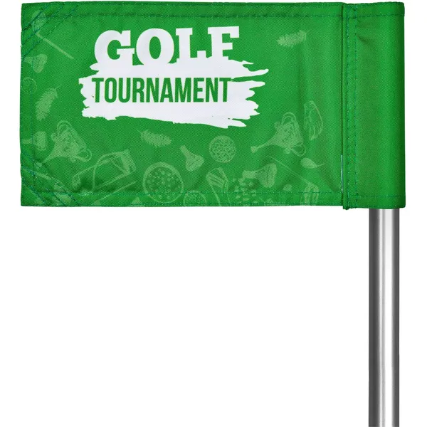 Pre-Printed Sample Hoppla Putting Green Flag Pre-Printed Sample Hoppla Putting Green Flag