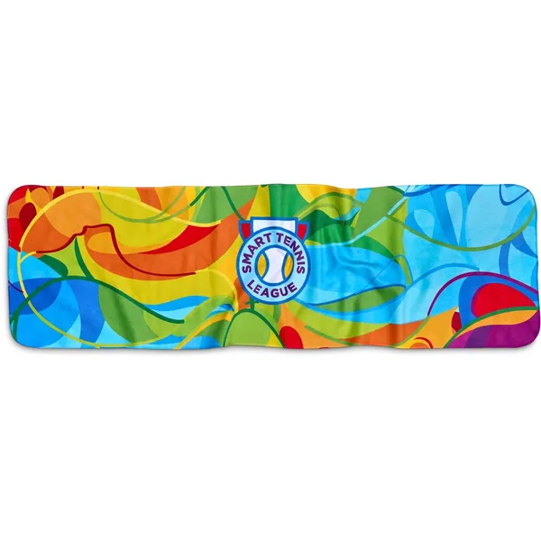 Pre-Printed Sample Hoppla Relay Sports Towel - Dual Branding Pre-Printed Sample Hoppla Relay Sports Towel - Dual Branding